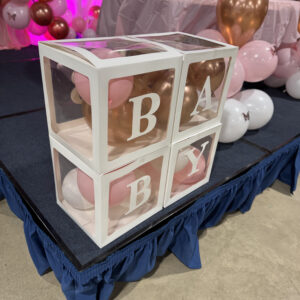 Baby Letter Boxes - White set