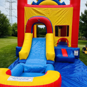 Alternative view of Castle Wet & Dry Combo Inflatable - Red/Blue/Yellow